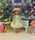 Little Garden Bunny - dress, hat & shoes for Little Darling Doll or 33cm BJD