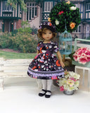 Little Geisha - dress, hat, tights & shoes for Little Darling Doll or 33cm BJD