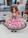 Little Ladybug - dress, hat, socks & saddle shoes for Little Darling Doll or other 33cm BJD