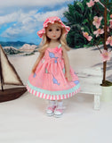 Little Narwhal - dress, hat, socks & shoes for Little Darling Doll or 33cm BJD