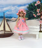 Little Narwhal - dress, hat, socks & shoes for Little Darling Doll or 33cm BJD