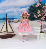 Little Narwhal - dress, hat, socks & shoes for Little Darling Doll or 33cm BJD