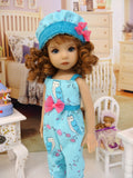 Little Owl - romper, hat & shoes for Little Darling Doll or 33cm BJD