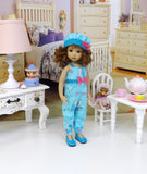 Little Owl - romper, hat & shoes for Little Darling Doll or 33cm BJD