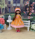 Little Owlet - dress, hat & sandals for Little Darling Doll or other 33cm BJD