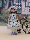 Little Panda - dress, hat, tights & shoes for Little Darling Doll or 33cm BJD