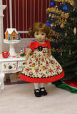 Little Santa - dress, tights & shoes for Little Darling Doll or other 33cm BJD