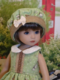 Little Schnauzer - dress, jacket, hat, socks & shoes for Little Darling Doll or 33cm BJD