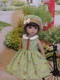 Little Schnauzer - dress, jacket, hat, socks & shoes for Little Darling Doll or 33cm BJD
