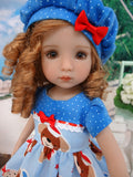 Little Skipper - dress, hat, socks & shoes for Little Darling Doll or 33cm BJD