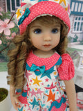 Little Star - romper, hat, socks & shoes for Little Darling Doll or 33cm BJD