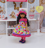 Lollipop, Lollipop - dress, hat, tights & shoes for Little Darling Doll or 33cm BJD