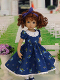 Looking Pretty - dress, tights & shoes for Little Darling Doll
