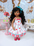 Love Birds - dress, socks & shoes for Little Darling Doll or 33cm BJD