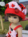 Love Bug - dress, hat, tights & shoes for Little Darling Doll