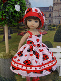 Love Bug - dress, hat, tights & shoes for Little Darling Doll