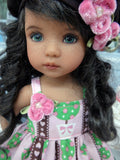 Love Grows - dress, hat, tights & shoes for Little Darling Doll or 33cm BJD