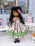 Love Grows - dress, hat, tights & shoes for Little Darling Doll or 33cm BJD