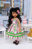 Love Grows - dress, hat, tights & shoes for Little Darling Doll or 33cm BJD