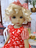 Love & Kisses - dress, tights & shoes for Little Darling Doll