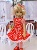 Love & Kisses - dress, tights & shoes for Little Darling Doll