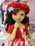 Love Letters - dress, jacket, hat, tights & shoes for Little Darling Doll