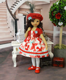 Love Letters - dress, jacket, hat, tights & shoes for Little Darling Doll