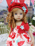 Love Letters - dress, jacket, hat, tights & shoes for Little Darling Doll