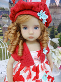Love Letters - dress, jacket, hat, tights & shoes for Little Darling Doll