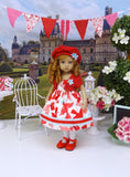 Love Letters - dress, jacket, hat, tights & shoes for Little Darling Doll
