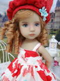 Love Letters - dress, jacket, hat, tights & shoes for Little Darling Doll