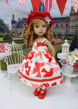 Love Letters - dress, jacket, hat, tights & shoes for Little Darling Doll