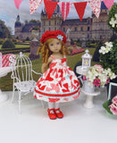 Love Letters - dress, jacket, hat, tights & shoes for Little Darling Doll