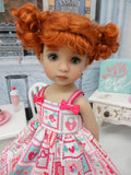 Love Notes - dress, socks & shoes for Little Darling Doll or 33cm BJD