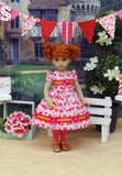 Lovely Foxes - dress, tights & shoes for Little Darling Doll or 33cm BJD