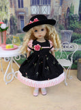 Lovely Rosebud - dress, hat, tights & shoes for Little Darling Doll or 33cm BJD