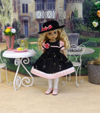 Lovely Rosebud - dress, hat, tights & shoes for Little Darling Doll or 33cm BJD