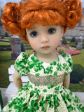 Lucky Clover - dress, tights & shoes for Little Darling Doll or 33cm BJD