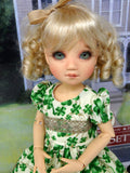 Lucky Clover - dress, tights & shoes for Little Darling Doll or 33cm BJD