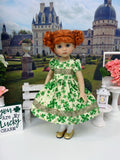 Lucky Clover - dress, tights & shoes for Little Darling Doll or 33cm BJD
