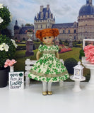 Lucky Clover - dress, tights & shoes for Little Darling Doll or 33cm BJD