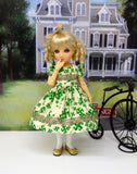 Lucky Clover - dress, tights & shoes for Little Darling Doll or 33cm BJD