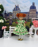 Lucky Clover - dress, tights & shoes for Little Darling Doll or 33cm BJD