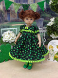 Lucky Day - dress, tights & shoes for Little Darling Doll or 33cm BJD