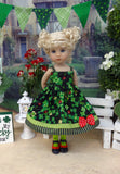 Lucky Ladybug - dress, tights & shoes for Little Darling Doll or 33cm BJD