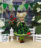 Lucky Ladybug - dress, tights & shoes for Little Darling Doll or 33cm BJD