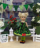 Lucky Ladybug - dress, tights & shoes for Little Darling Doll or 33cm BJD