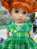 Lucky Plaid - dress, socks & shoes for Little Darling Doll or other 33cm BJD