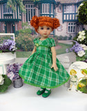 Lucky Plaid - dress, socks & shoes for Little Darling Doll or other 33cm BJD