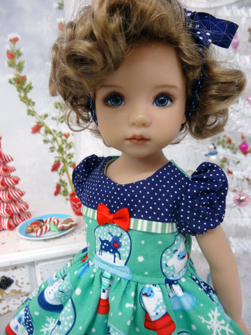Magic Snow Globe - dress, tights & shoes for Little Darling Doll or 33cm BJD